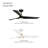 Hermosa 52 in. Indoor/Covered Outdoor Matte White Modern Ceiling Fan with Integrated 5CCT LED with Remote Control-1378328605