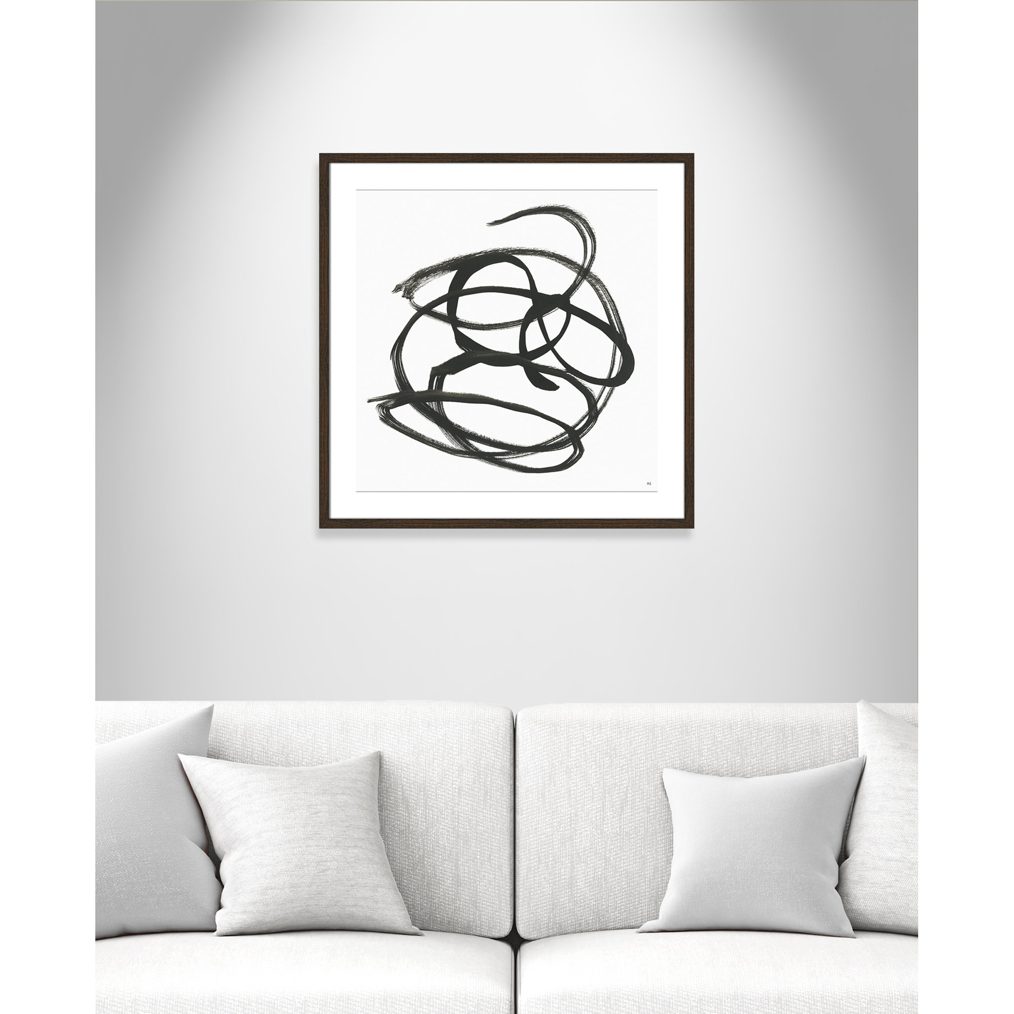 Along The Path I by Susan Jill, 23.5" H x 23.5" W x 0.75" D, Walnut