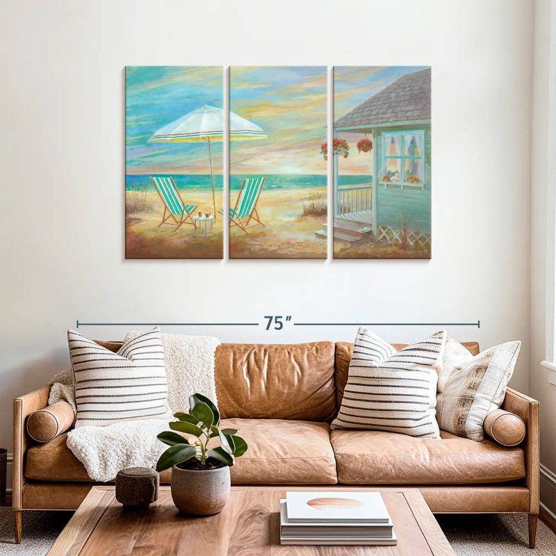 Gillard Beach Cottage Sunset, H 36 po x l 57 po