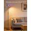 Lampe sur pied à DEL avec télécommande, lampe sur pied à variation de couleur à variation continue de 36 W et 3600 lm, lumière torchère moderne de 69 pouces pour le salon, la chambre à coucher, le bureau et la salle de jeux