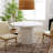 Bianca 48" Round Wood Dining Table-102155796