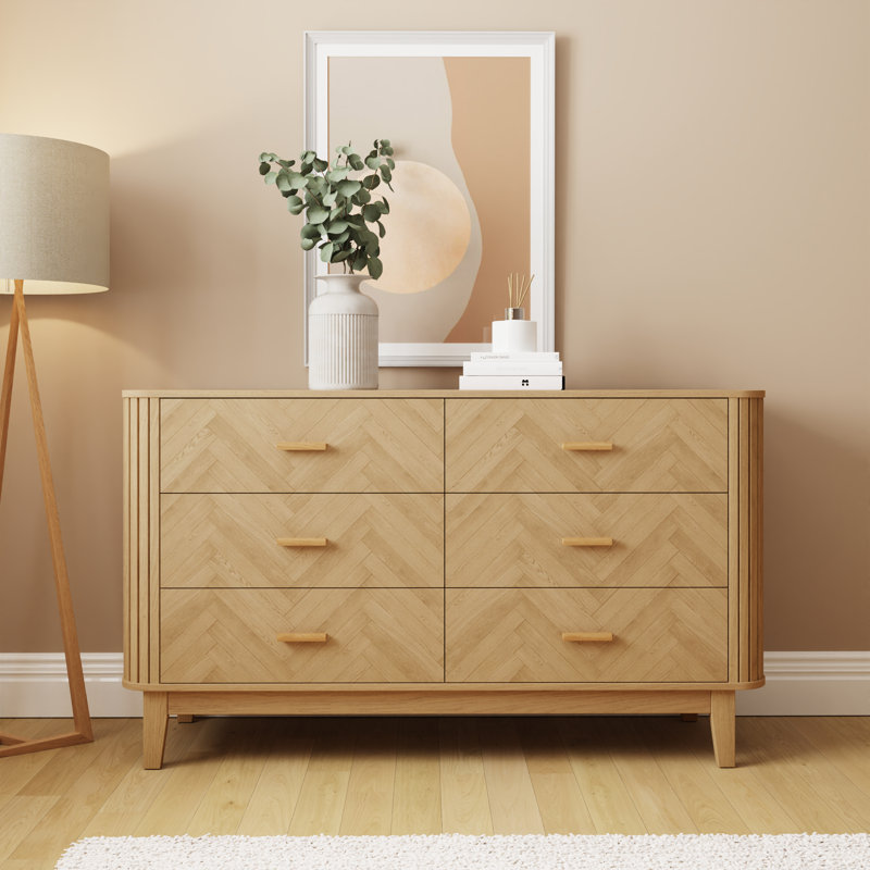 140 cm W Chest of 6 Drawers