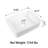 Sinber 24" x 17" x 6.3" White Rectangular Ceramic Countertop Bathroom Vanity Vessel Sink