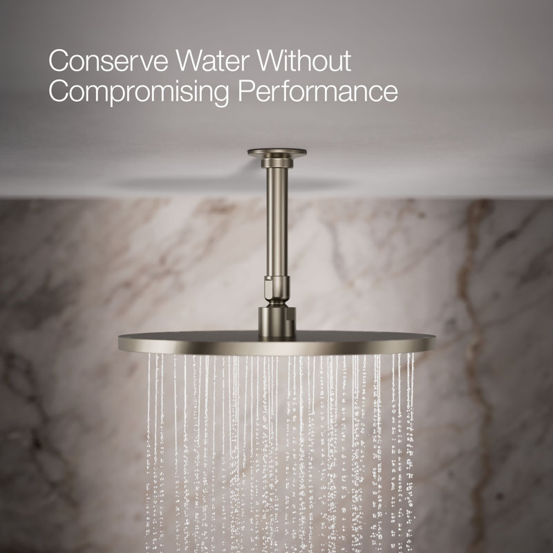 Contemporary Round 12" Rainhead with Katalyst Air-Induction Spray, 2.5 Gpm, Vibrant Brushed Bronze