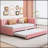  Upholstered Daybed with Trundle, No Box Spring Needed, Linen Fabric for Modern and Functional Living-1249462804-1249462806