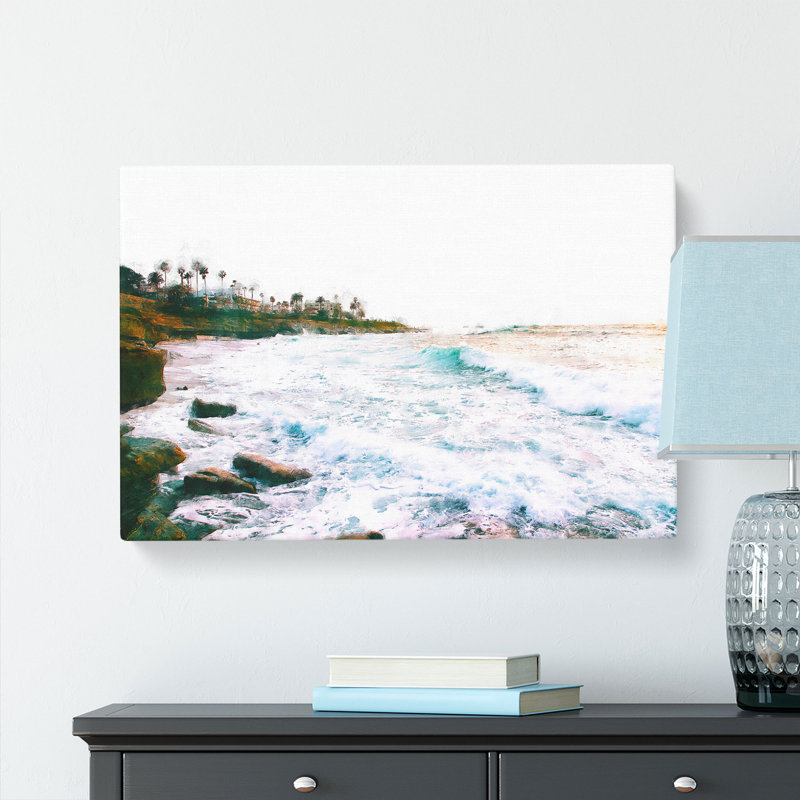 San Diego Seascape Painting - Wrapped Canvas, 60cm H x 91cm W x 3cm D