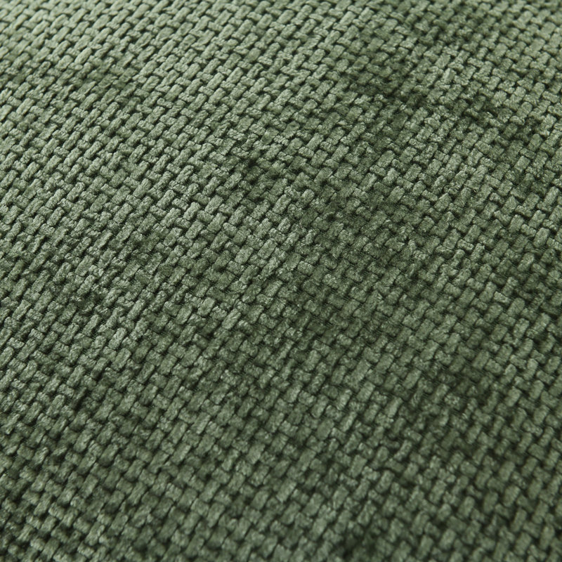 Farmhouse Pillow Covers Modern Farmhouse Square Textured Stitched Edge Throw Pillow Cover, Olive Green, Square 20"