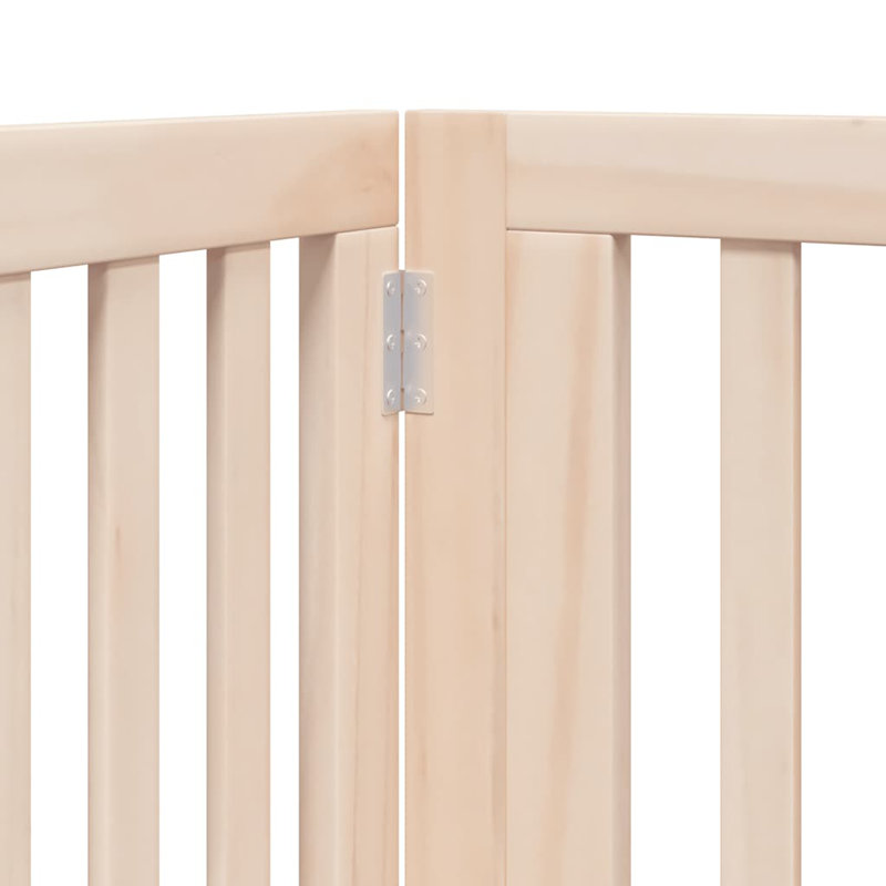  Ensemble de 8 portes pour chien en bois de peuplier naturel d'une longueur totale de 252 po