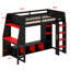 Lit mezzanine avec bureau Gaming