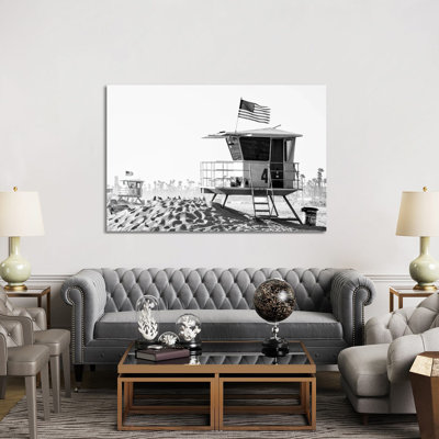 Lifeguard Towers by Philippe Hugonnard - Wrapped Canvas Print