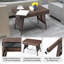 Table basse de patio pliante en osier