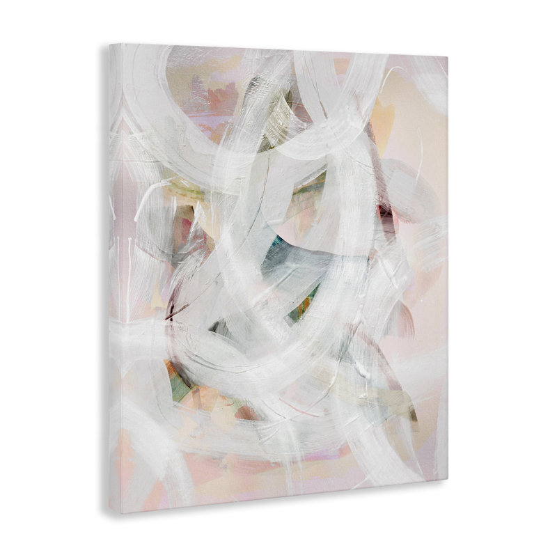 Toile abstraite Tender Moments, design par Gemma Bardot, H 20 po x l 16 po
