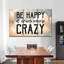 «Happiness Quotes Be Happy Quote II» sur toile par Yi, ensemble de 3 pièces-93026445