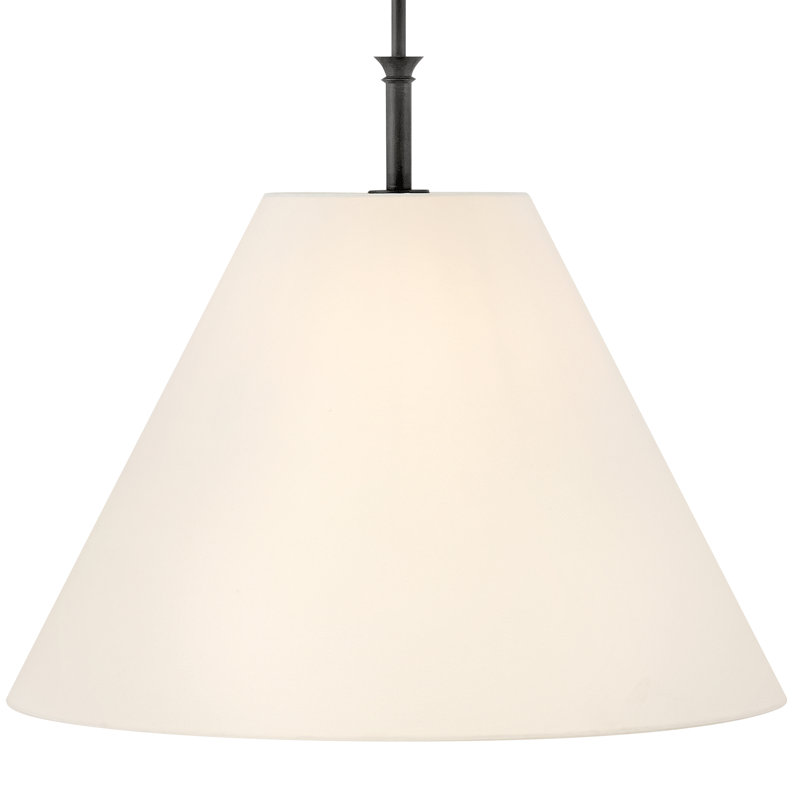 Luminaire suspendu en lin Greta Lrg par Hinkley, Noir, noir, noir, noir