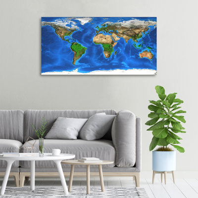 World Map - Wrapped Canvas Print