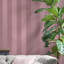 Laura Ashley Lille Pearlescent Stripe Mulberry Purple Wallpaper-175698597