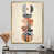 Toile avec cadre flottant or