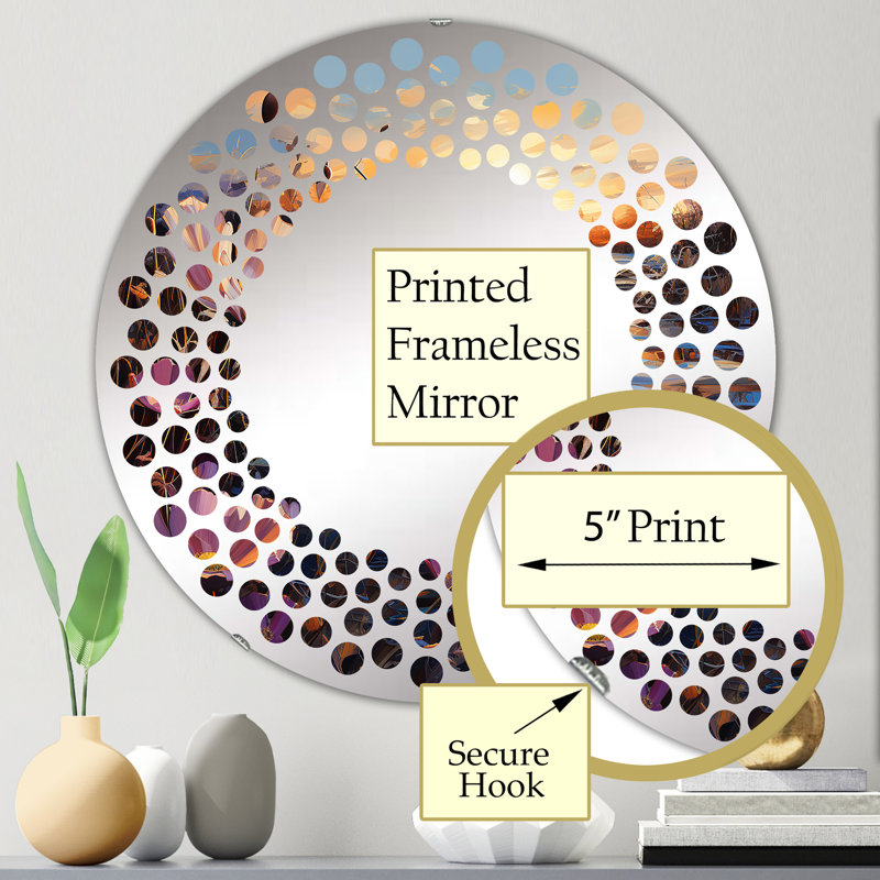 Circle Wall Mirror, 23.6" x 23.6"