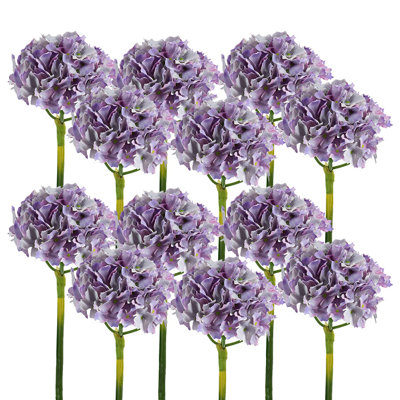 14" Almost-Real Hydrangea - Set of 12