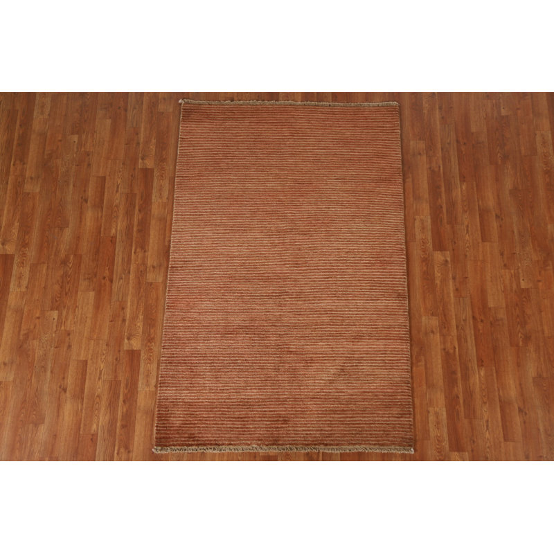 Tapis oriental rayé Gabbeh 4 x 6