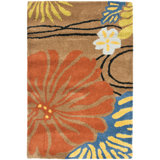 Clovill Hand Tufted Wool And Viscose Floral Rug