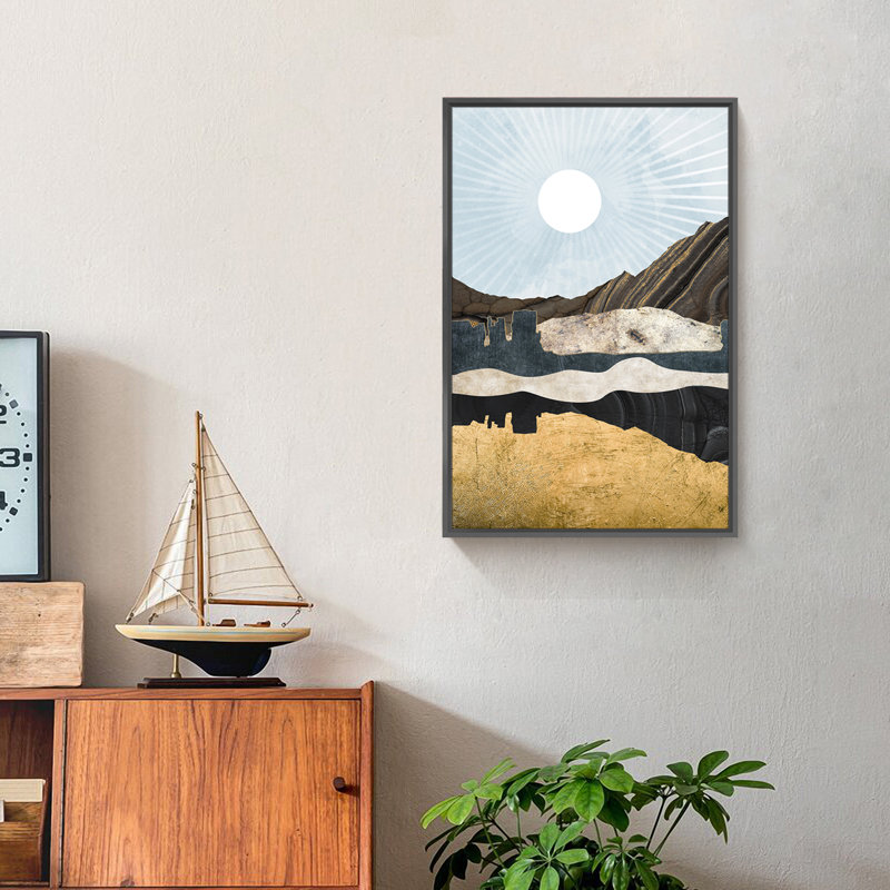 Nature, art mural, reproduction d'art sur toile, Noir, H 24 po x l 16 po x P 1,6 po