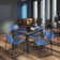 Kee Square Breakroom Table Top, 4 Zeng Stack Chairs