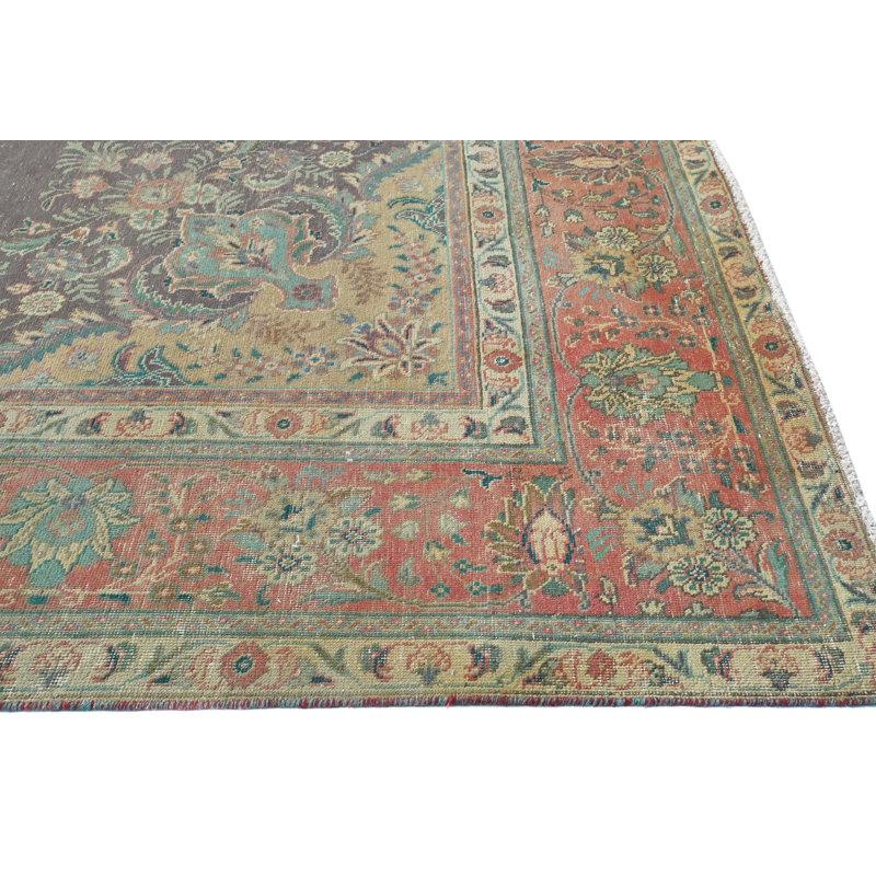 Tapis oriental prune unique 10X13 One-of-a-Kind