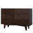 Versatile Solid Wood Buffet Server Console Table With Stylish Handles And Ample Storage
