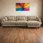 Canapé modulaire surdimensionné super confortable avec repose-pieds mobile-174496262-178106899