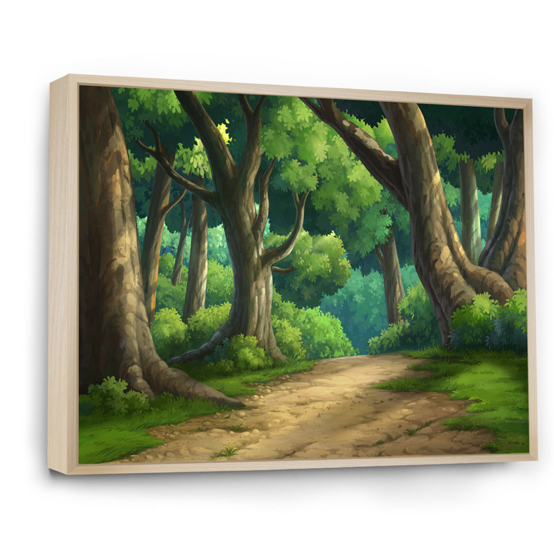 «Morning Light In The Forest IV», reproduction sur toile, H 30 po x l 40 po x P 1,5 po, Cadre naturel flottant