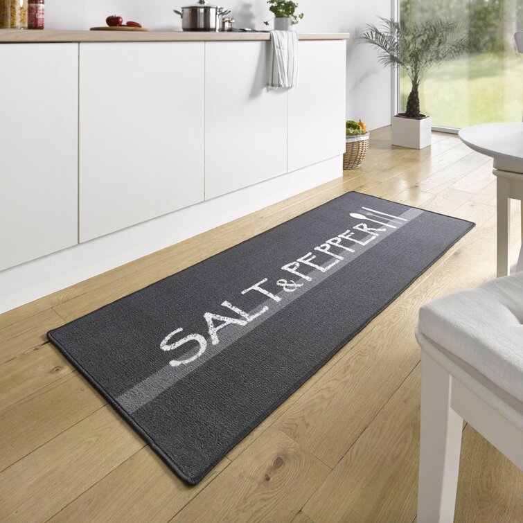 Hanse Home Salt & Pepper Läufer - Küchenläufer mit Motiv Teppich Rutschfest  für Küche, Flur - 67x180cm & Bewertungen