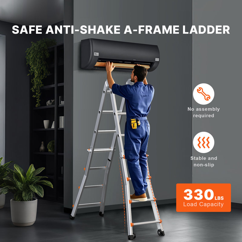 Telescoping Ladder A Frame Extension Multi-Function for Homework, 4.88', 20.28"