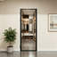 Porte intérieure vitrée Full-Lite 30" × 80", cadre en aluminium noir mat, porte à charnières pour garde-manger-136026393
