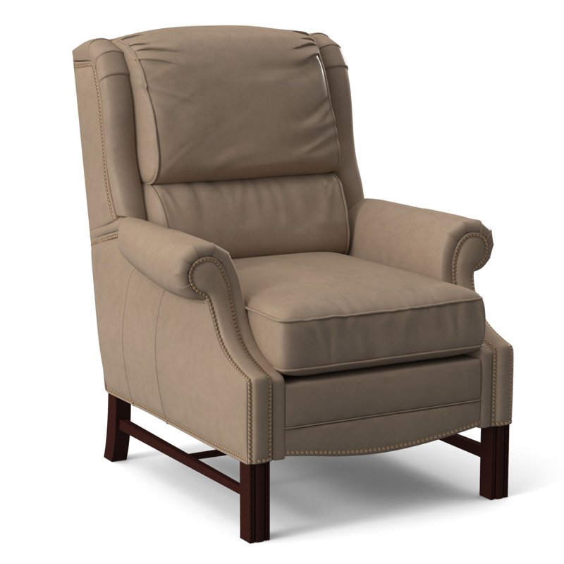 Alta Recliner, #9 Natural, Rio Mineral Genuine Leather, Mahogany