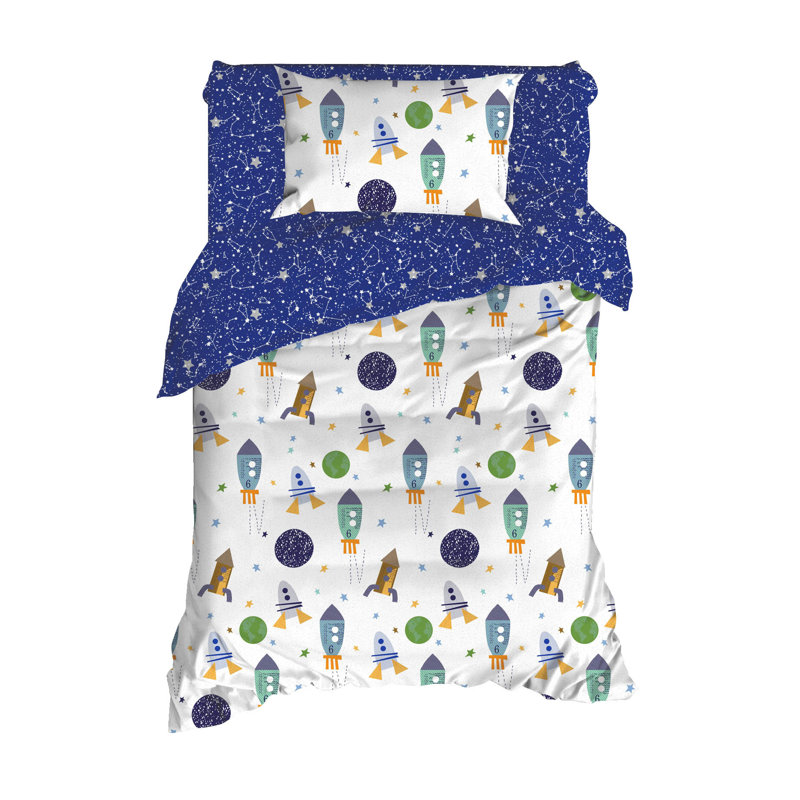 Isabelle & Max Arguelles Cotton Duvet Cover Set with Pillowcases, 155 x 220cm Duvet Cover + 1 Pillowcase (50 x 70cm)