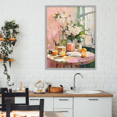 Table à déjeuner Citrus, giclée, design par LSR Creative Studio