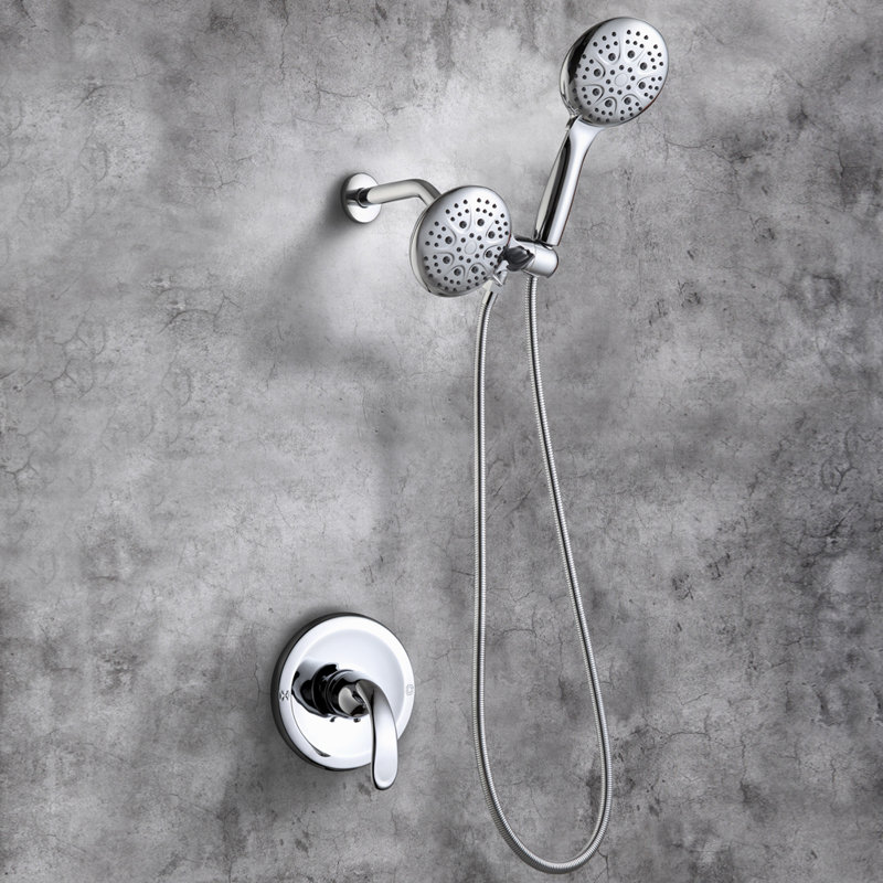 Robinet de douche avec valve brute, Chrome