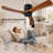 42 INCH WOOD CEILING FAN WITHOUT LIGHT