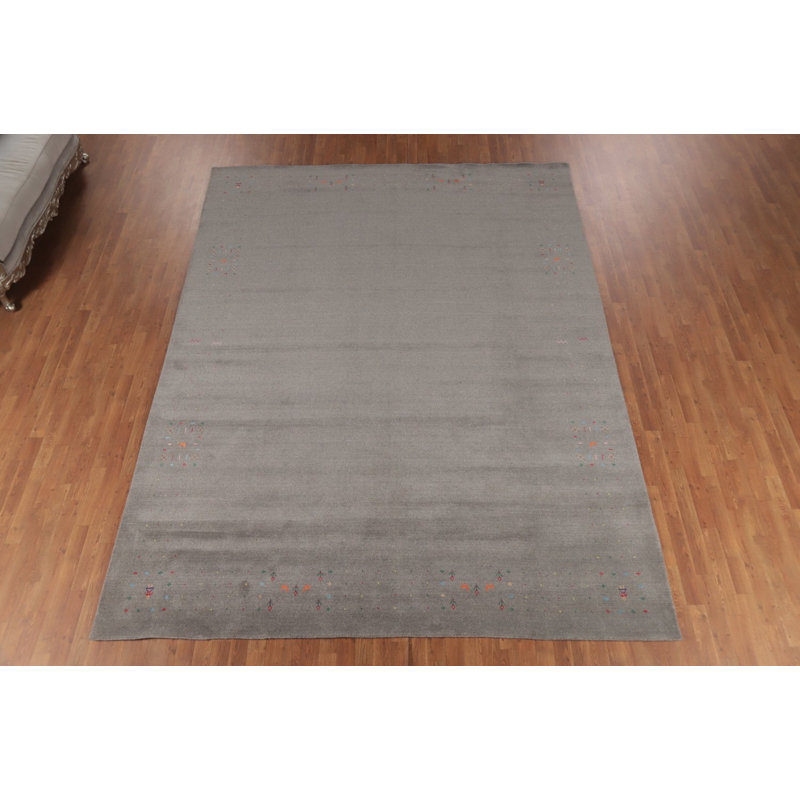 Tapis indien fait à la main de style Gabbeh 9 x 12