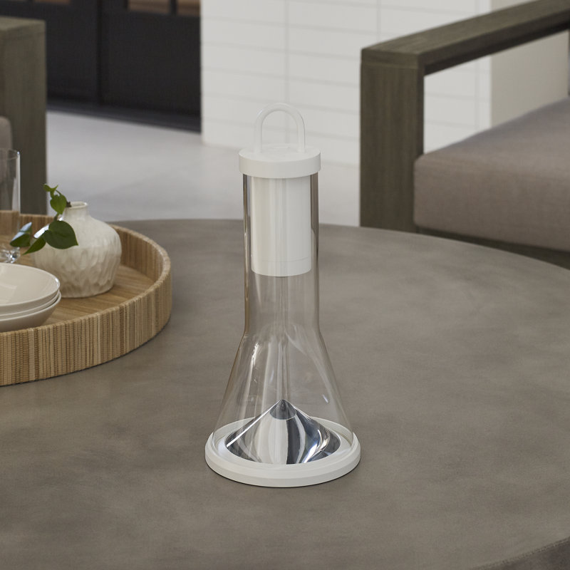 Kandella Accent Rechargeable Table Lamp, Matte White