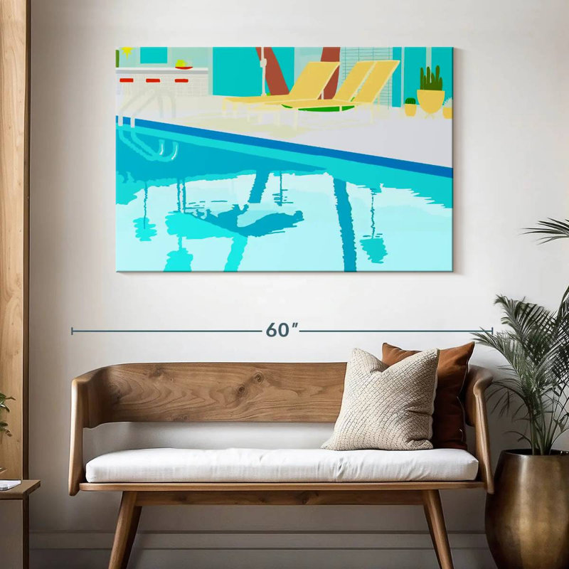 Lilie Poolside, 32" H x 48" W