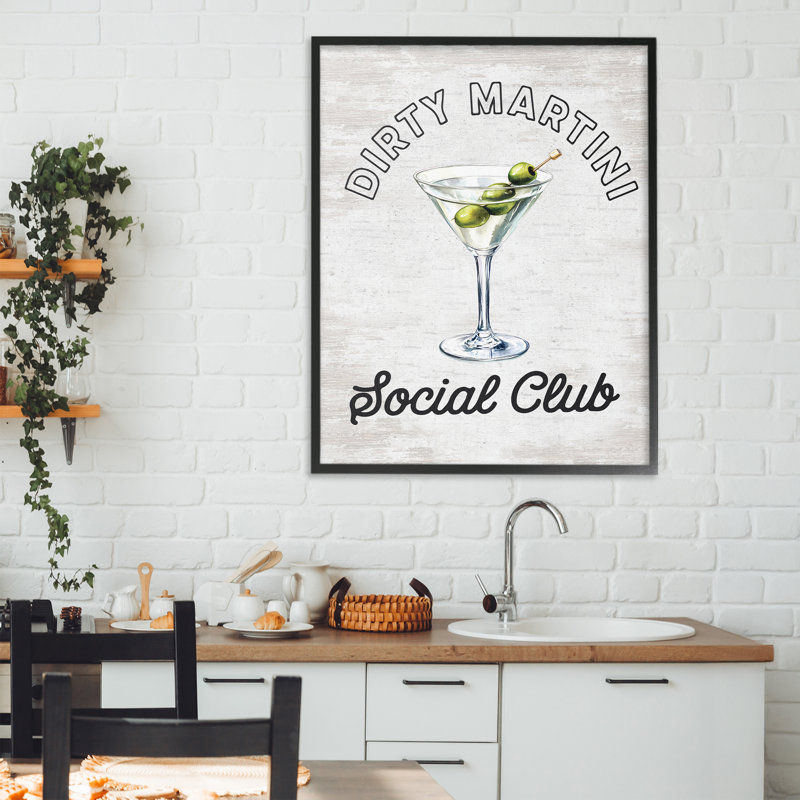 Giclée encadrée par Dirty Martini, Midnight Black Giclee Framed, 30 x 24