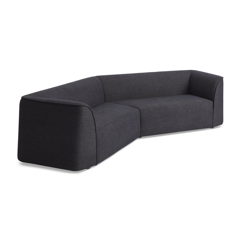 Thataway Sectional, 29" H x 126" W x 53" D, Tofte Navy Polyester Blend