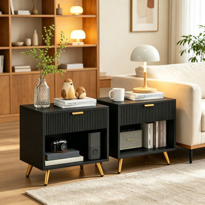 50.01 cm W Bedside Table