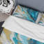 Ensemble de housse de couette en microfibre / polyester infusé d'or turquoise III-1643677316