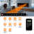 Recessed Electric Fireplace Inserts, Freestanding And Wall-mounted With Remote Control, Adjustable Flame Color & Speed-846582513