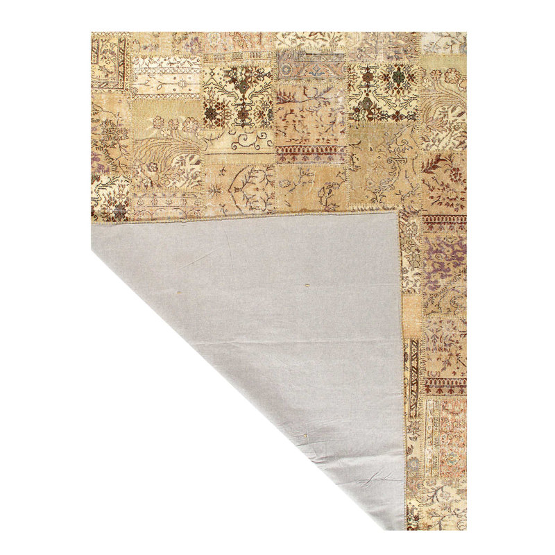 Hand Woven Wool Patchwork Area Rug