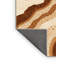Tapis marocain doux et moelleux d'inspiration mondiale Tonnele - reliure beige-51095652