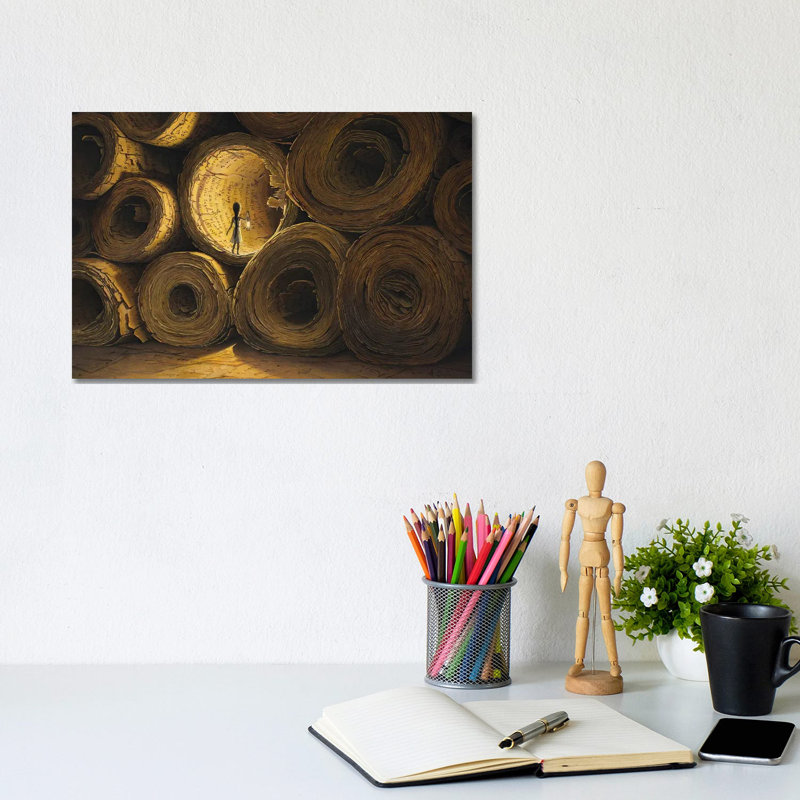 Must Find The Meaning Of All This by Adrian Borda - Wrapped Canvas Print, 20.32cm H x 30.48cm W x 1.91cm D